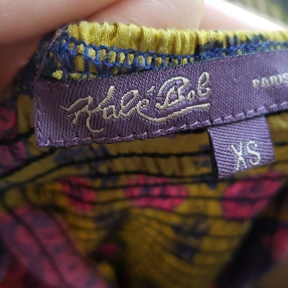 Kale Bob Silk Blend Colorful Boho Sleeveless Maxi Dress Size XS - Picture 9 of 9